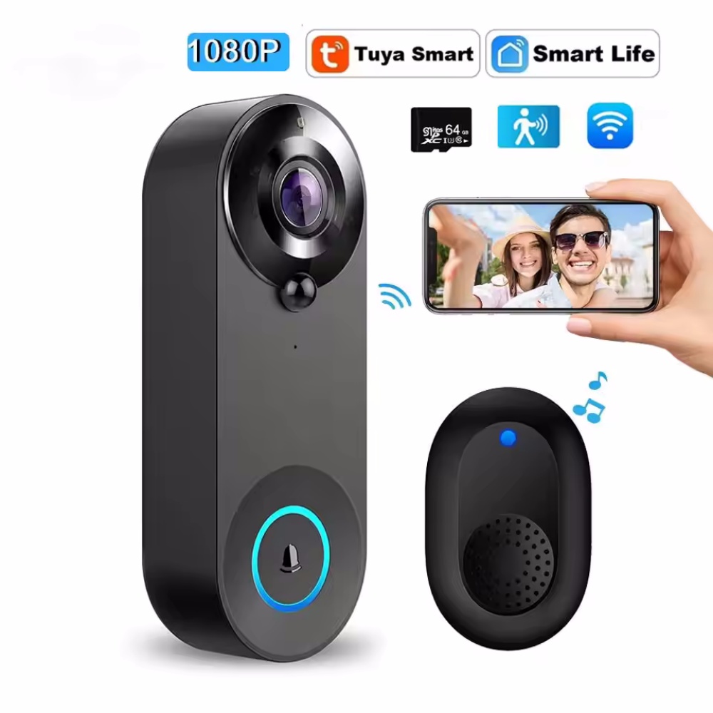 Smart Doorbell Wired - Tuya 1080P Drahtlose WIFI Türklingel Video