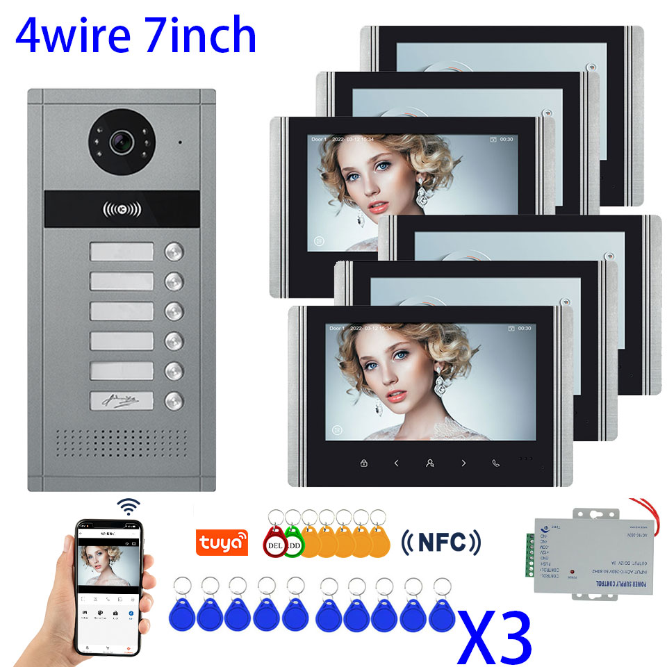 Smart Doorbell Wired - 1080P Tuya Smart Video-Türsprechanlage für mehrere